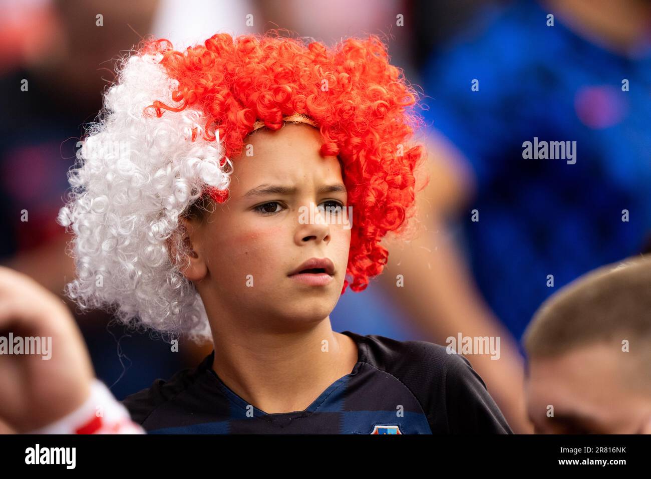 Rotterdam, Netherlands. 18th June, 2023. Rotterdam - fans of croatia
