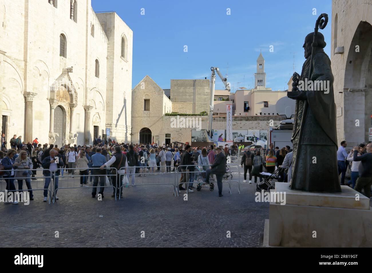 Basilica di San Nicola, Bari, during the Feast of San Nicola, 2023 Stock Photo