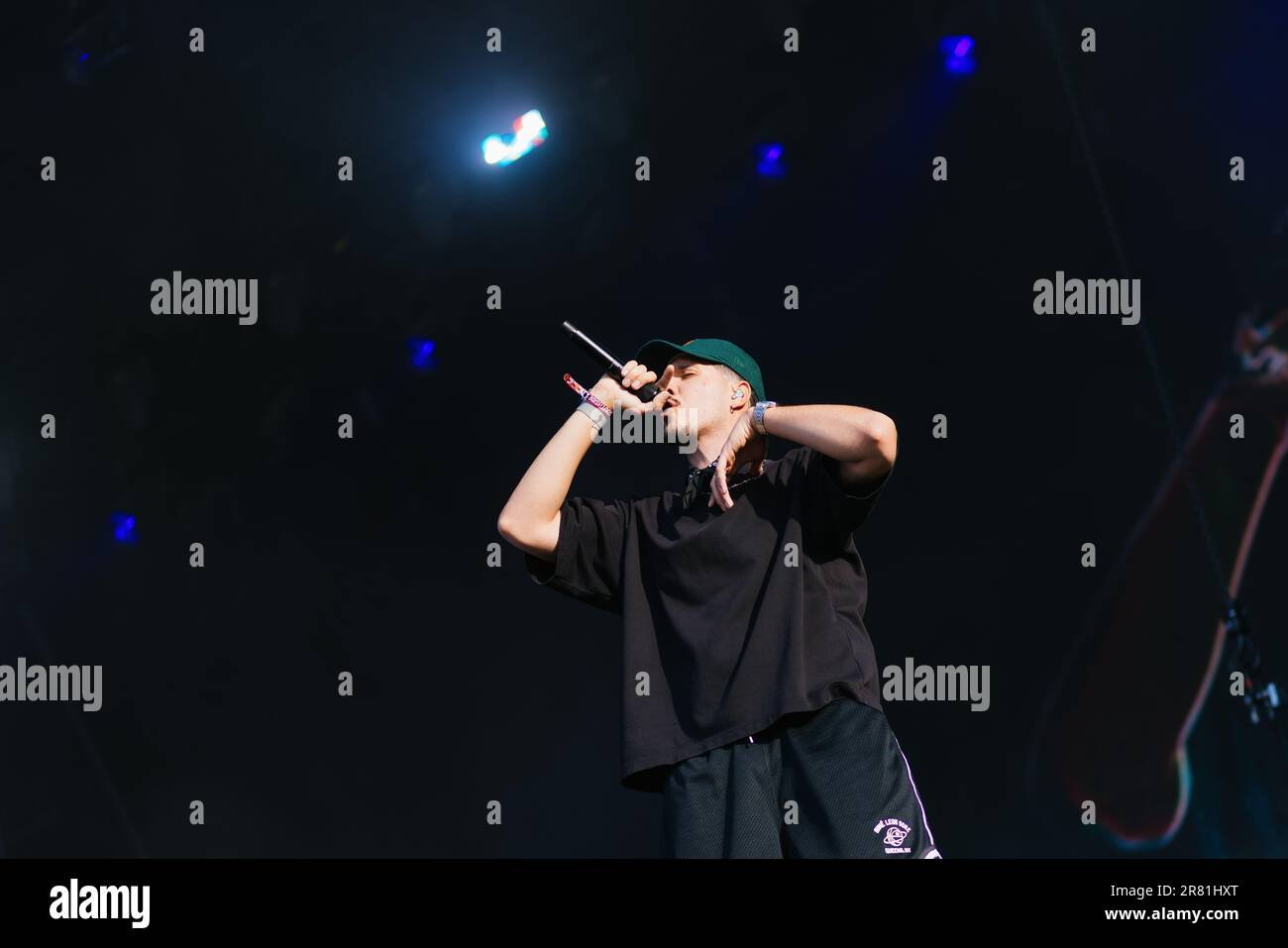 Neuhausen Ob Eck, Germany. 18th June, 2023. Rapper Rin performs at the ...