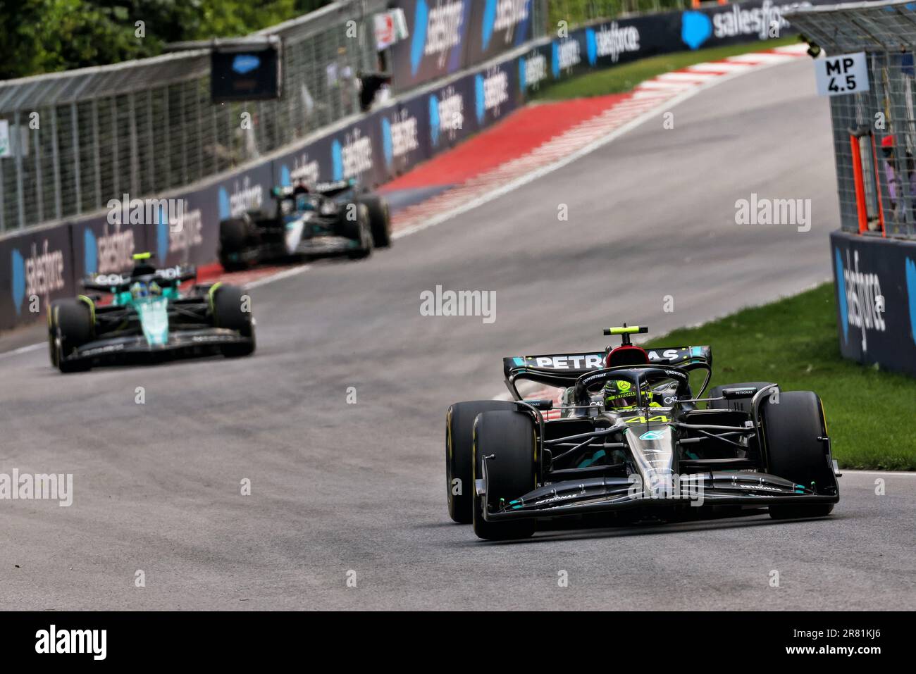 Montreal, Canada. 18th June, 2023. Lewis Hamilton (GBR) Mercedes AMG F1 W14. Formula 1 World Championship, Rd 9, Canadian Grand Prix, Sunday 18th June 2023