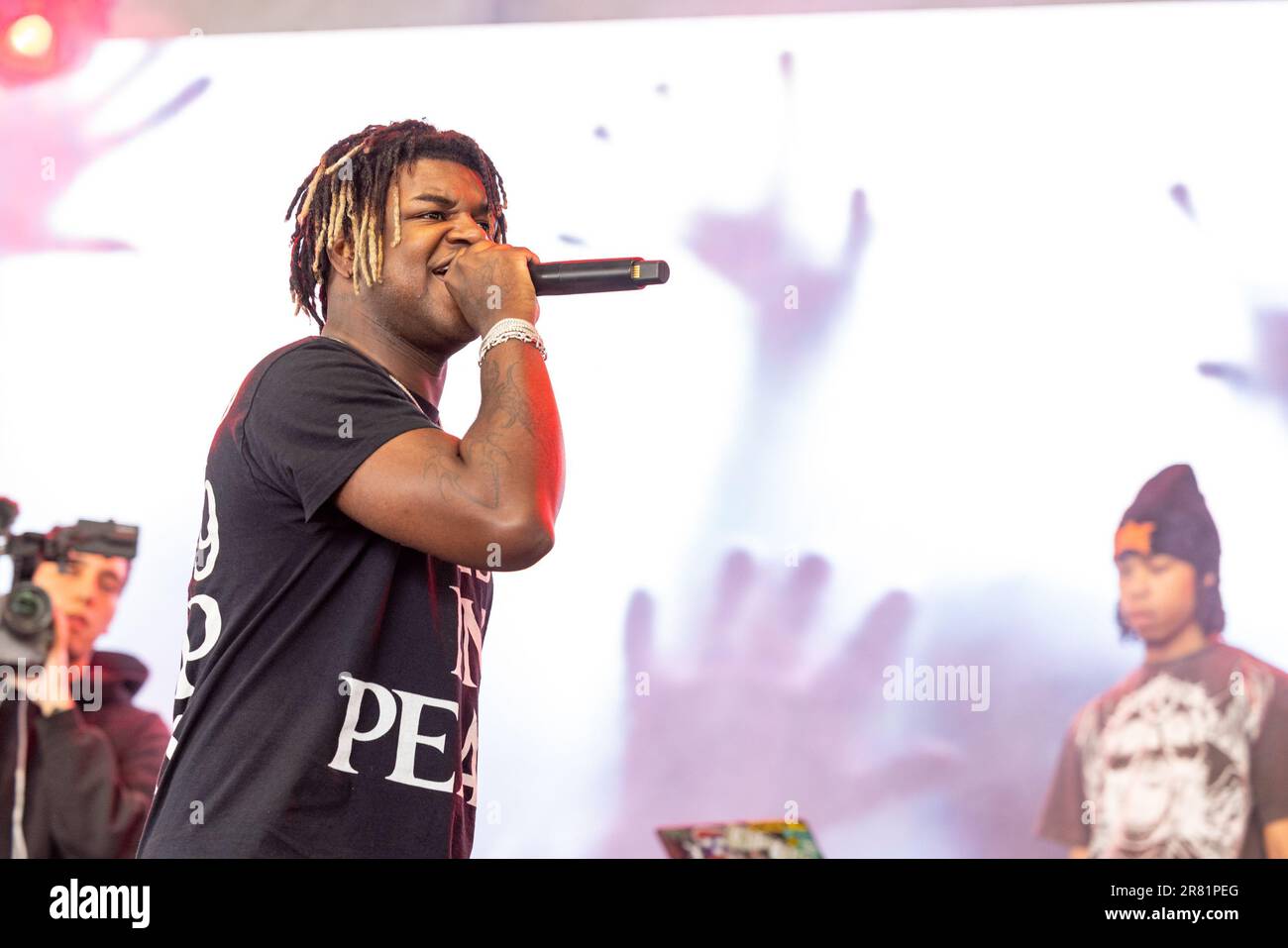 Manchester, USA. 17th June, 2023. Rapper Ken Carson (Kenyatta Lee