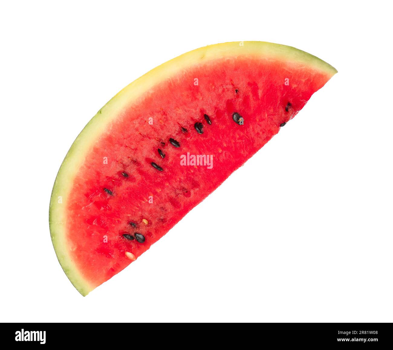 Piece of fresh watermelon on white background Stock Photo - Alamy
