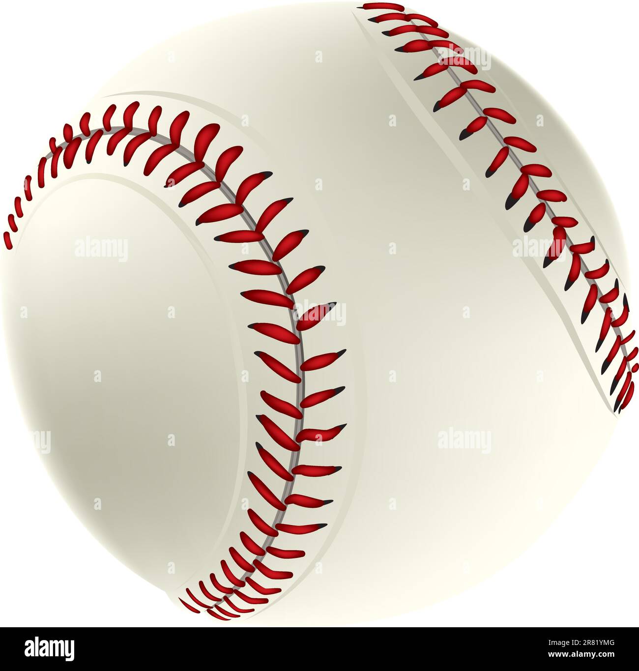 Illustration/Image of a baseball Stock Vector