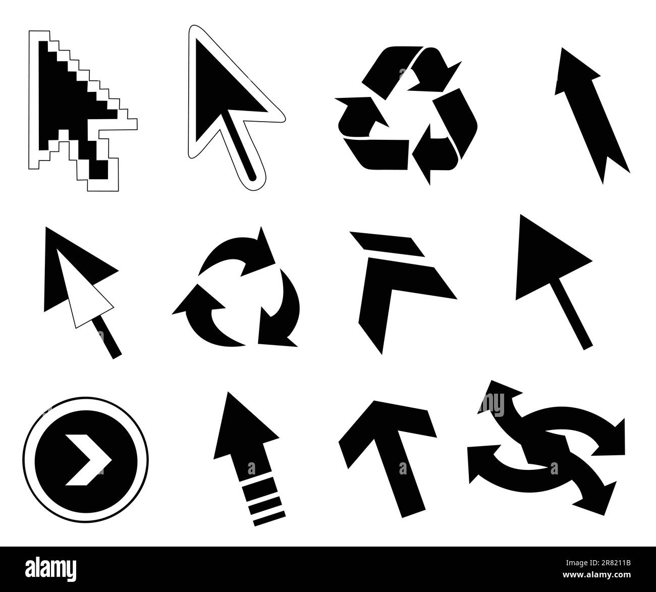 Stylized arrow Black and White Stock Photos & Images Alamy