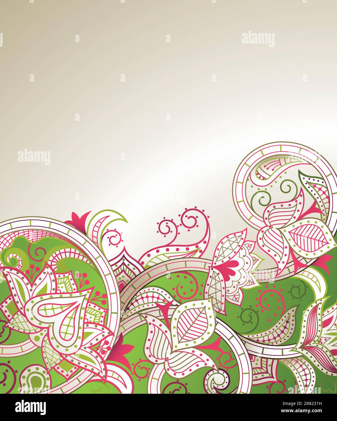 Illustration of abstract floral background Stock Vector Image & Art - Alamy
