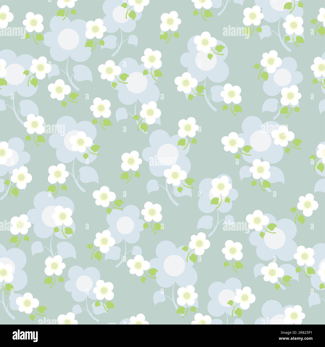 Seamless texture with flowers hi-res stock photography and images - Alamy