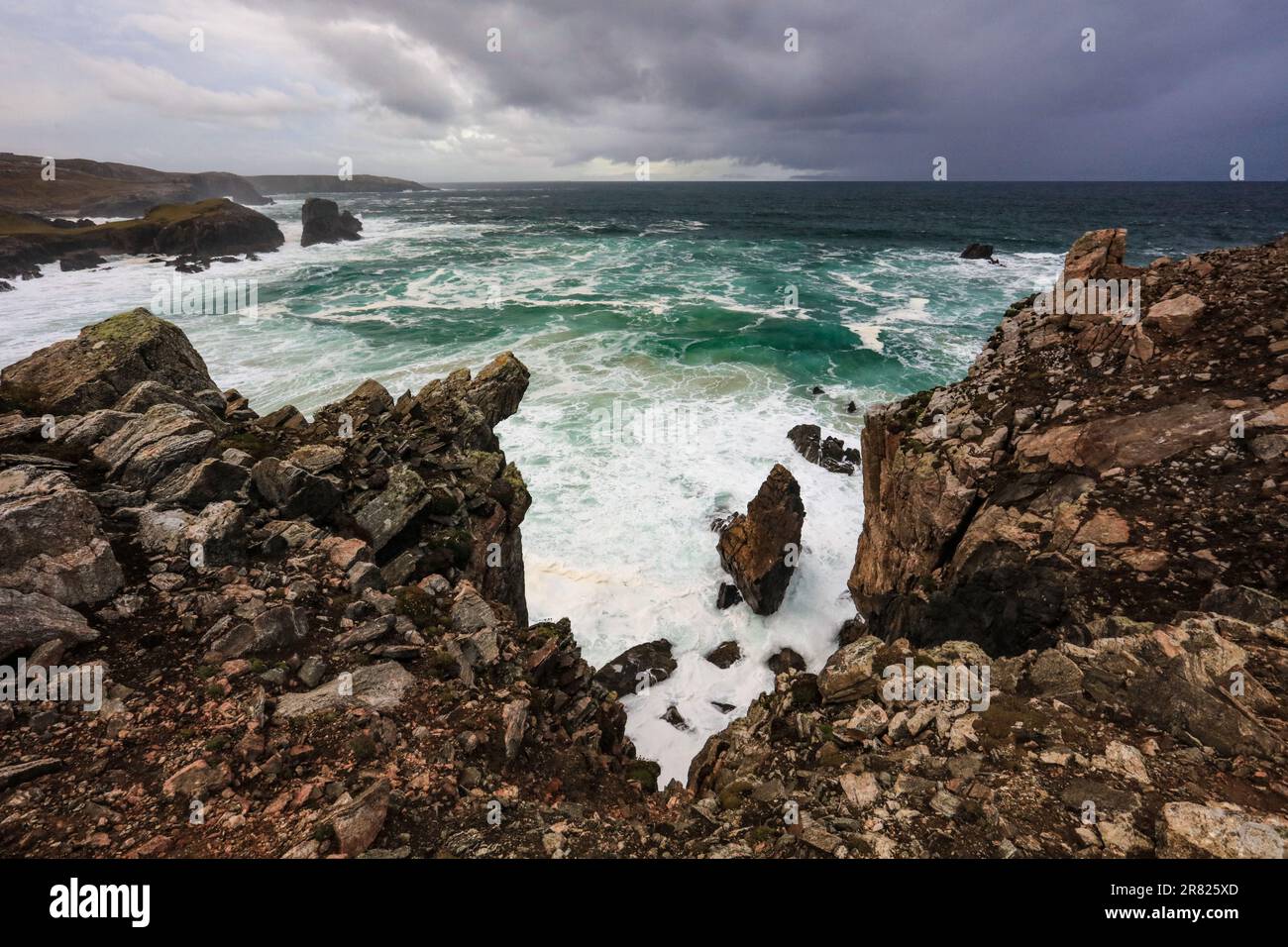 Mangersta on the Isle of Lewis in the Outer Hebrides. Stock Photo