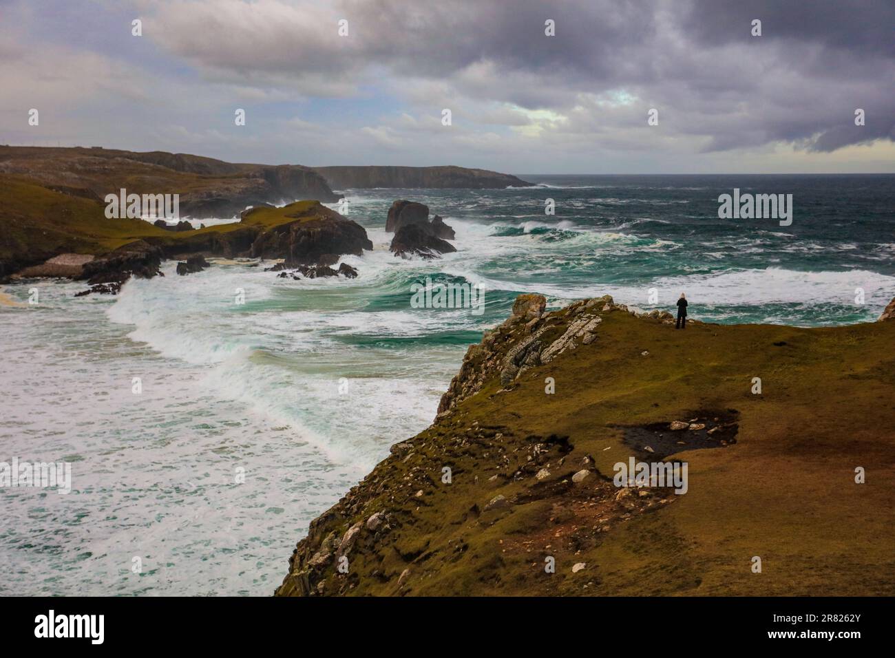 Mangersta on the Isle of Lewis in the Outer Hebrides. Stock Photo