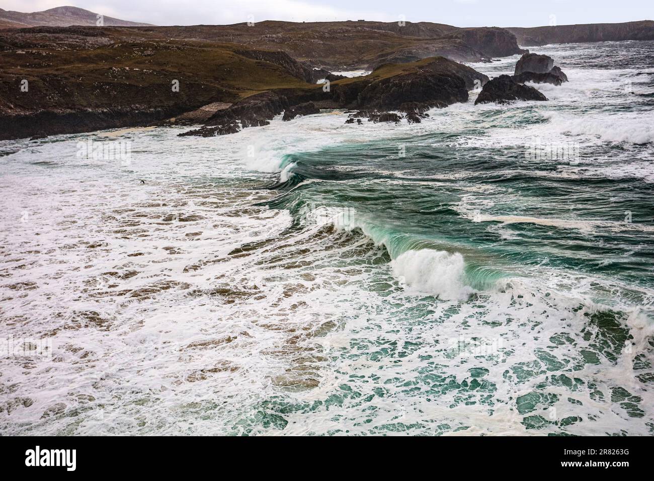 Mangersta on the Isle of Lewis in the Outer Hebrides. Stock Photo