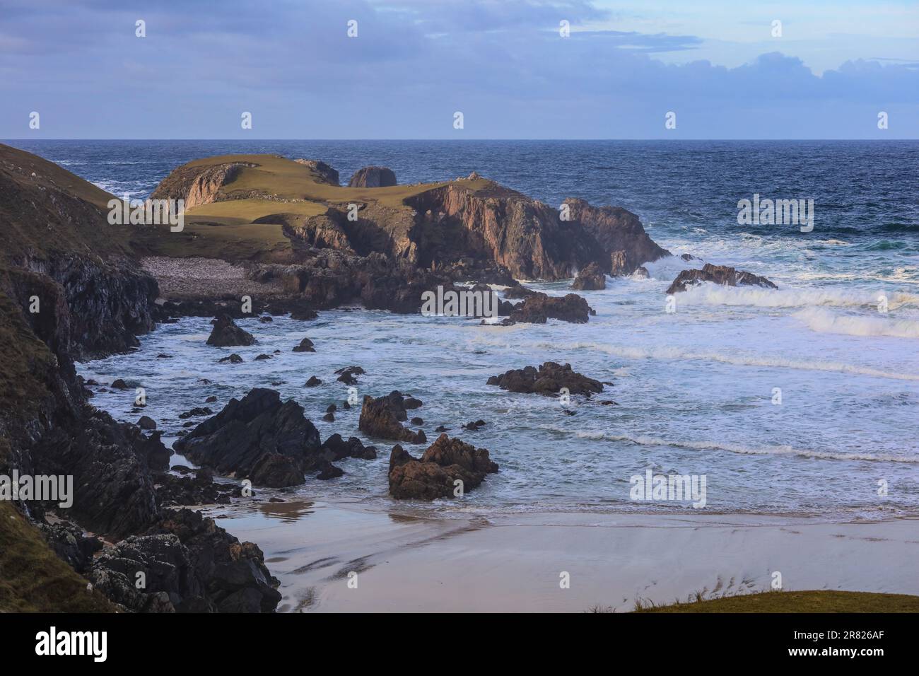 Mangersta on the Isle of Lewis in the Outer Hebrides. Stock Photo