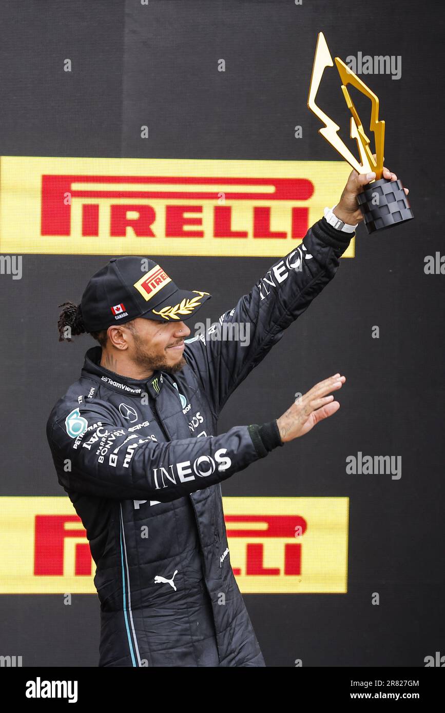 Quite an honor to be up there with 2 World champions”: Lewis Hamilton  content with a podium finish after a difficult 2023 Canadian F1 GP