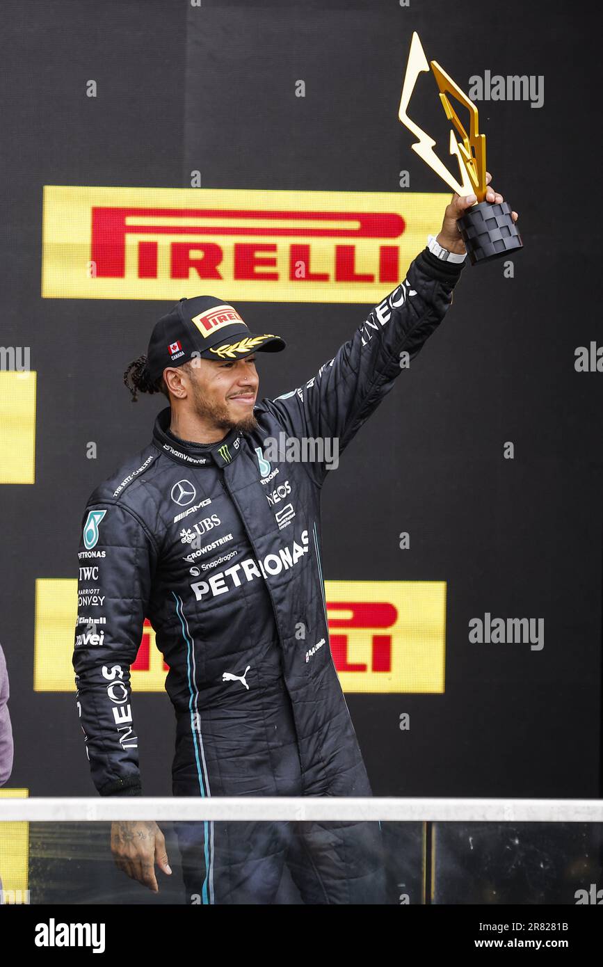 Quite an honor to be up there with 2 World champions”: Lewis Hamilton  content with a podium finish after a difficult 2023 Canadian F1 GP