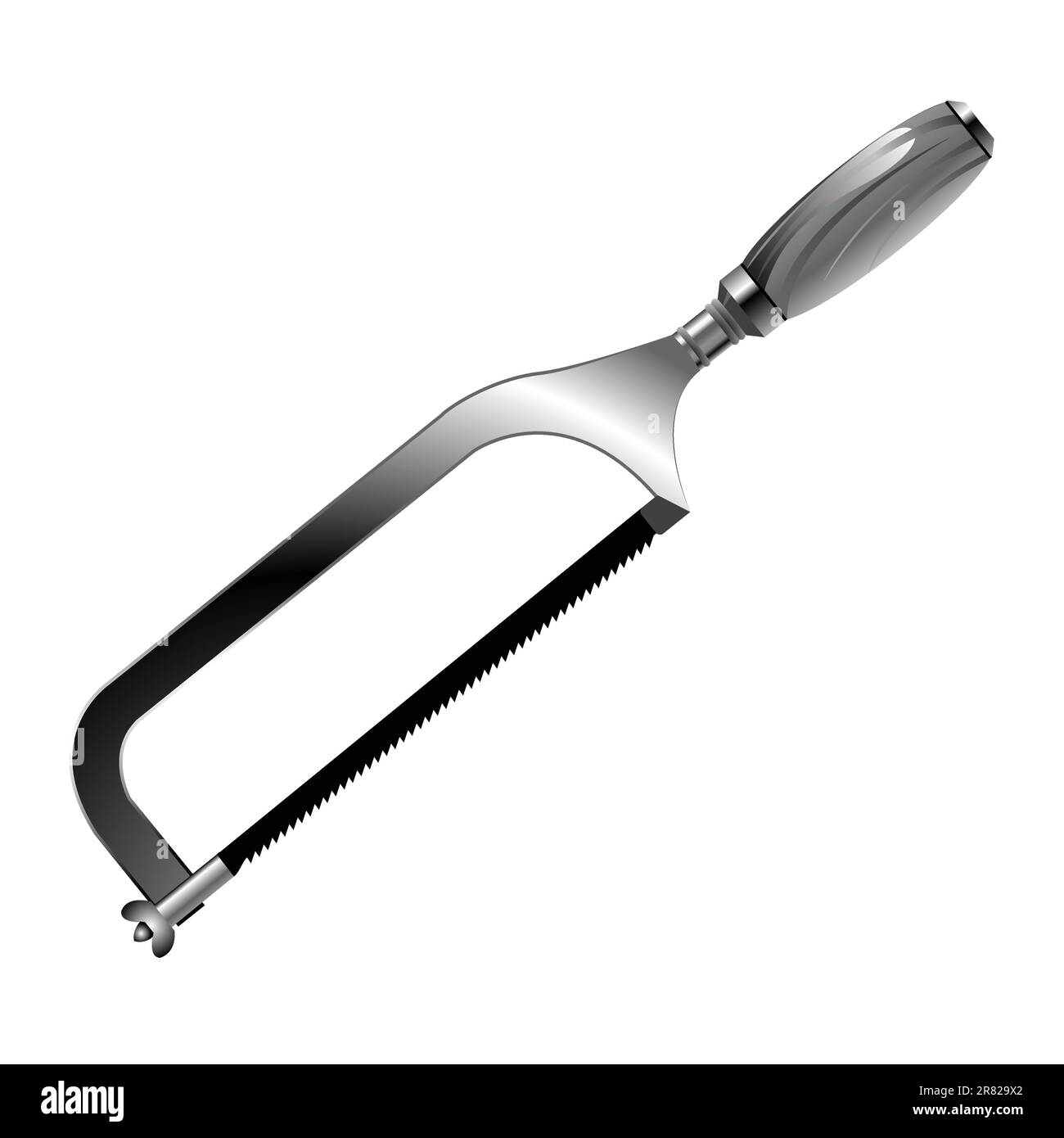 handsaw over white background, abstract vector art illustration Stock