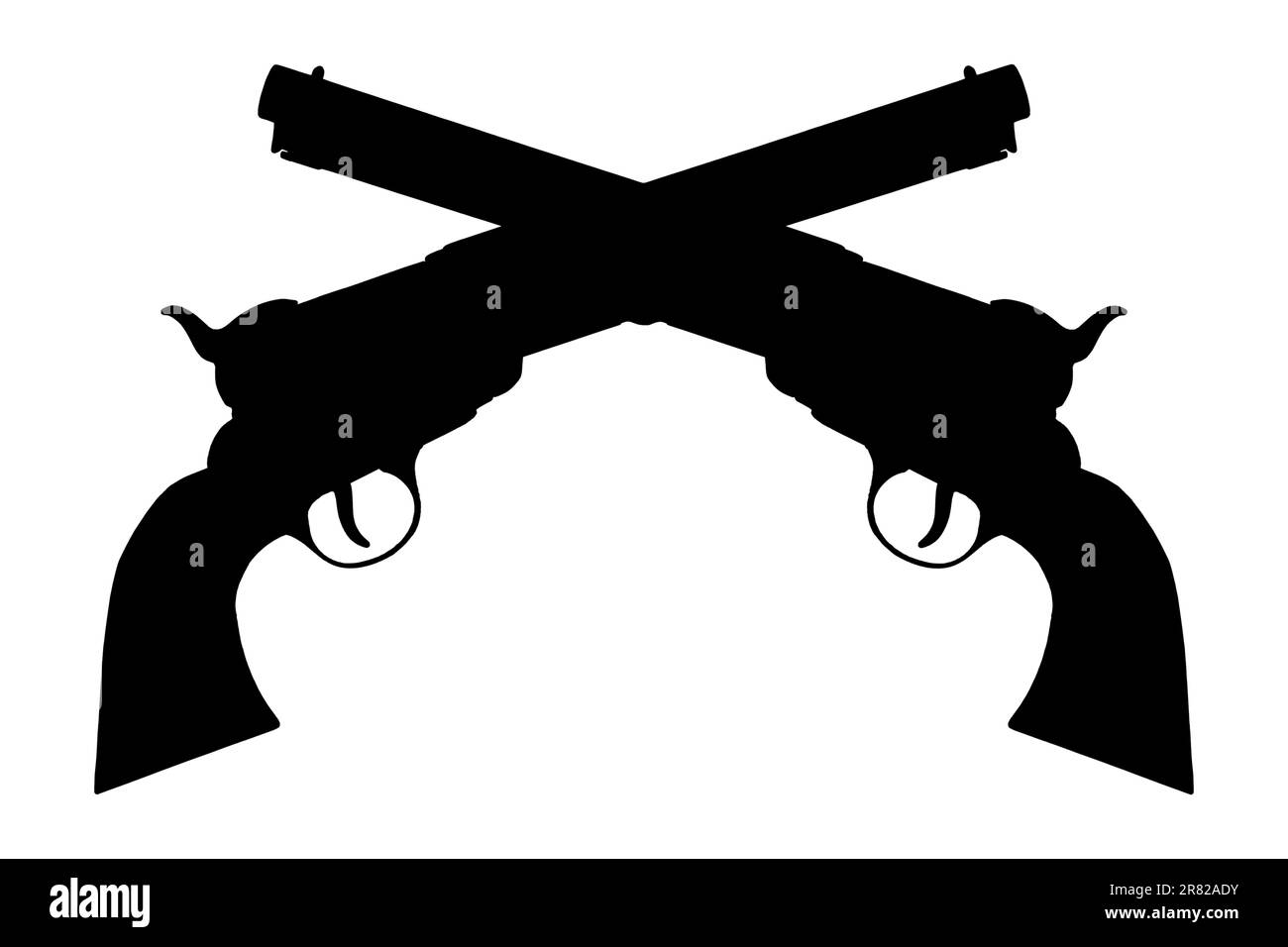 western revolver silhouette