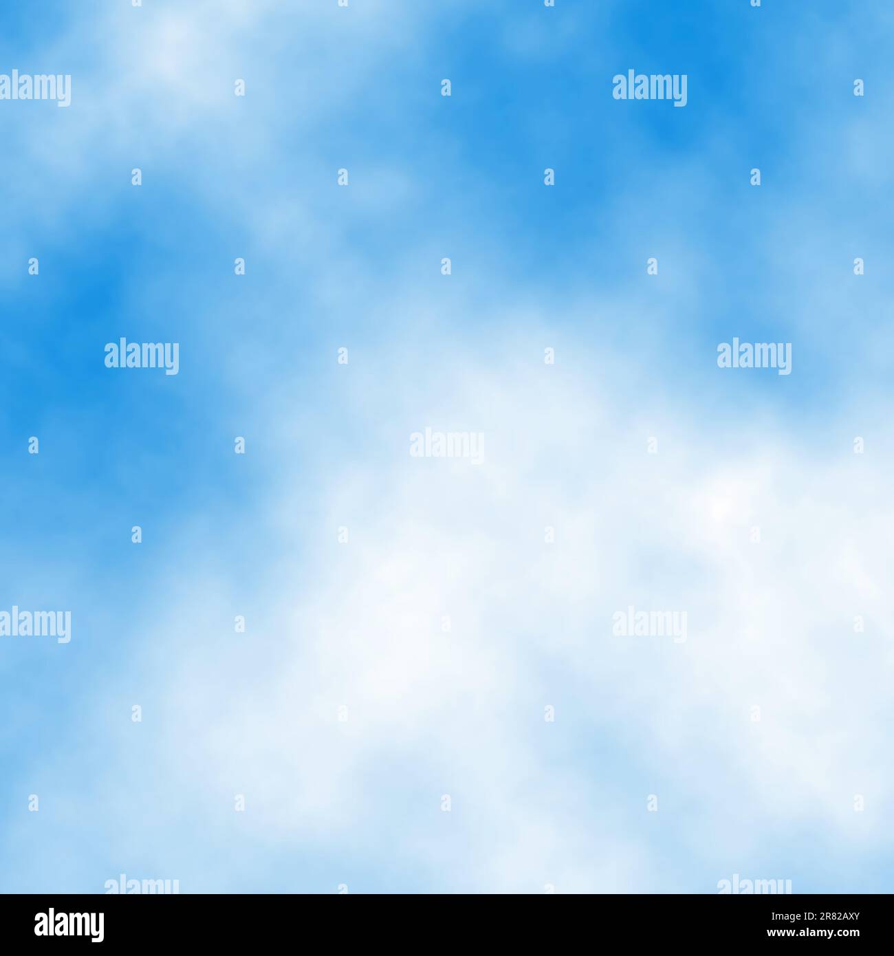 Editable vector illustration of white cloud detail in a blue sky made ...
