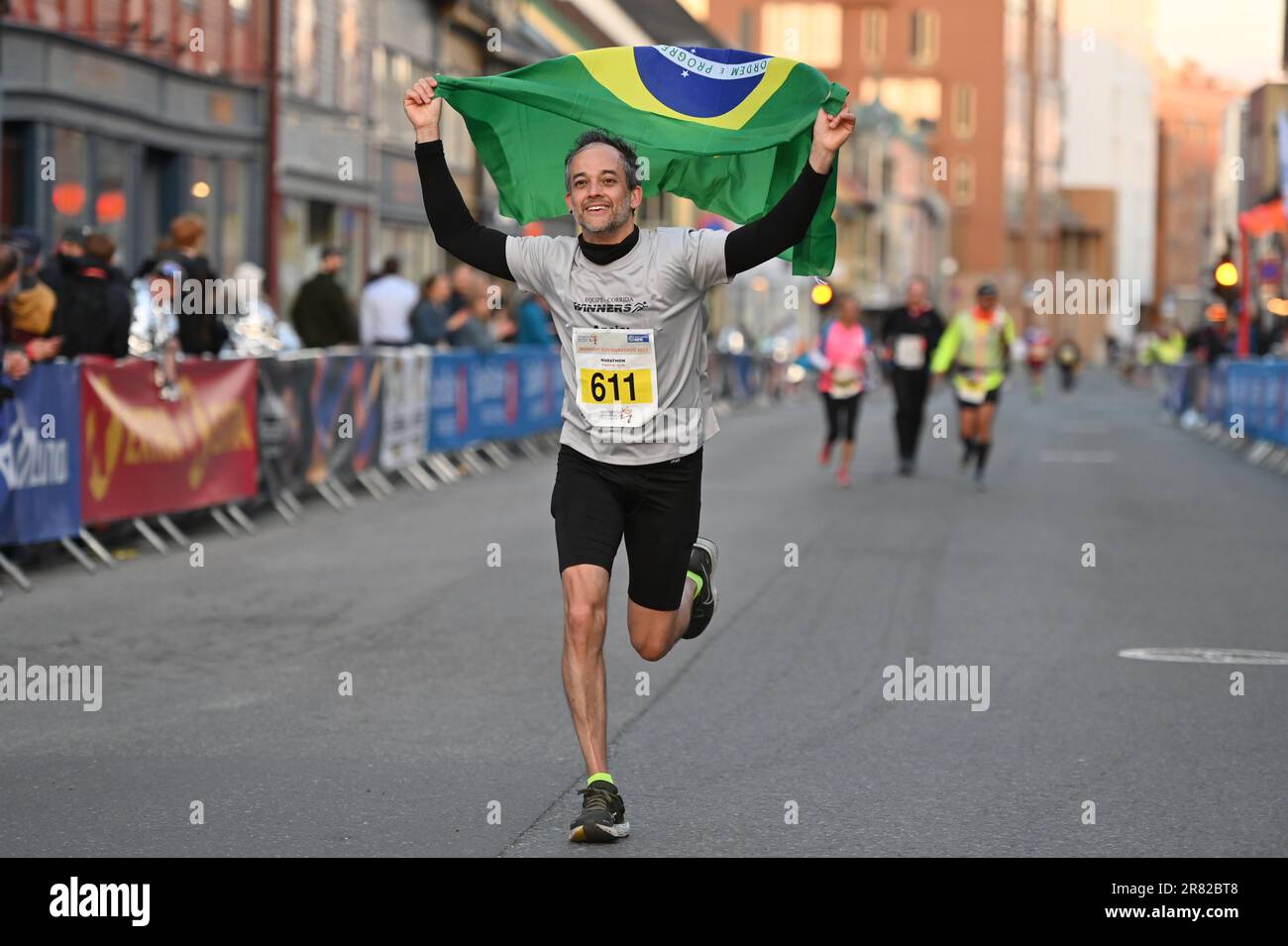 Tromsø Midnight Sun Marathon 2023: fly over the race path! 