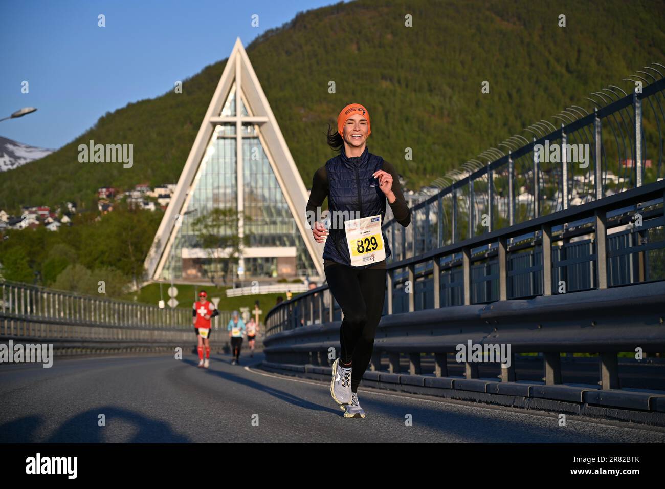 Tromso, Norway. 17th June, 2023. Midnight Sun Marathon in Tromso, Norway.  Credit: Vit Javorik/Alamy Live News Stock Photo - Alamy