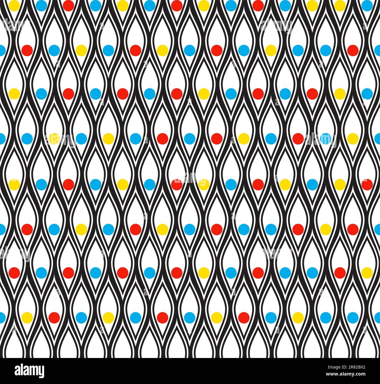 Seamless pattern with colored circles Stock Vector