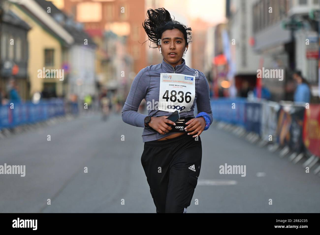 Tromso, Norway. 17th June, 2023. Midnight Sun Marathon in Tromso, Norway.  Credit: Vit Javorik/Alamy Live News Stock Photo - Alamy