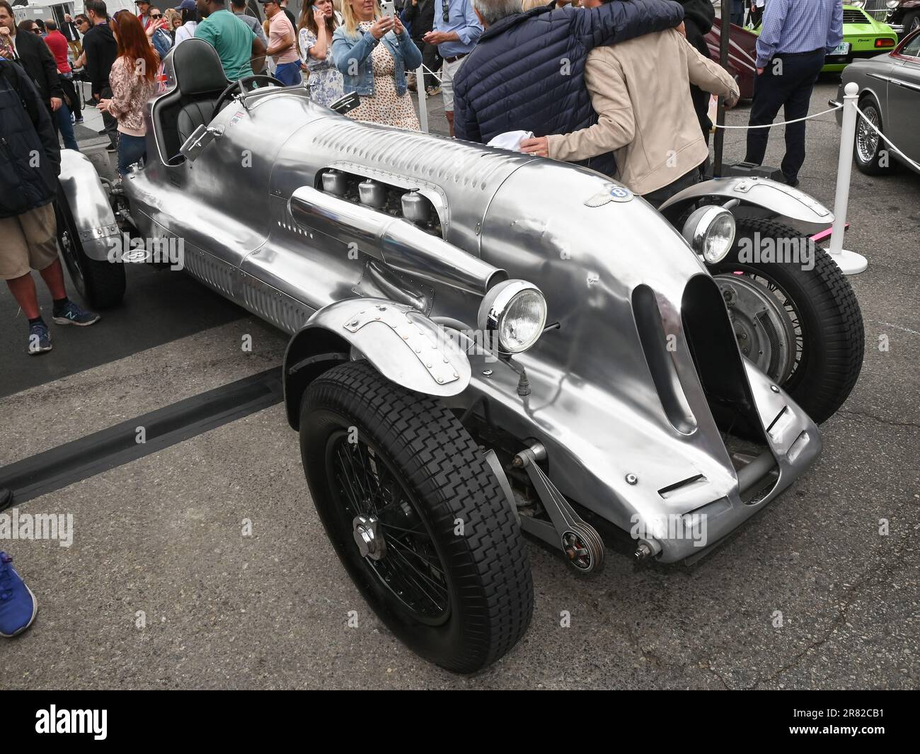 June 18, 2023, Beverly Hills, California, USA: Jay Leno's Bentley Speed Six at the 2023 Rodeo Drive Concours D'Elegance. (Credit Image: © Billy Bennight/ZUMA Press Wire) EDITORIAL USAGE ONLY! Not for Commercial USAGE! Stock Photo