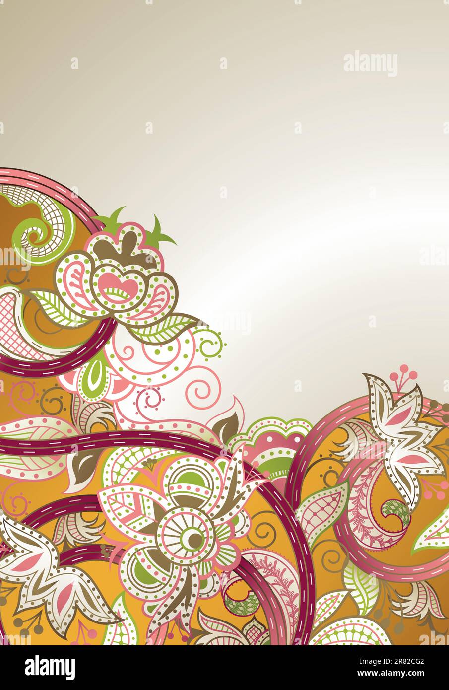 Illustration of abstract floral background Stock Vector Image & Art - Alamy
