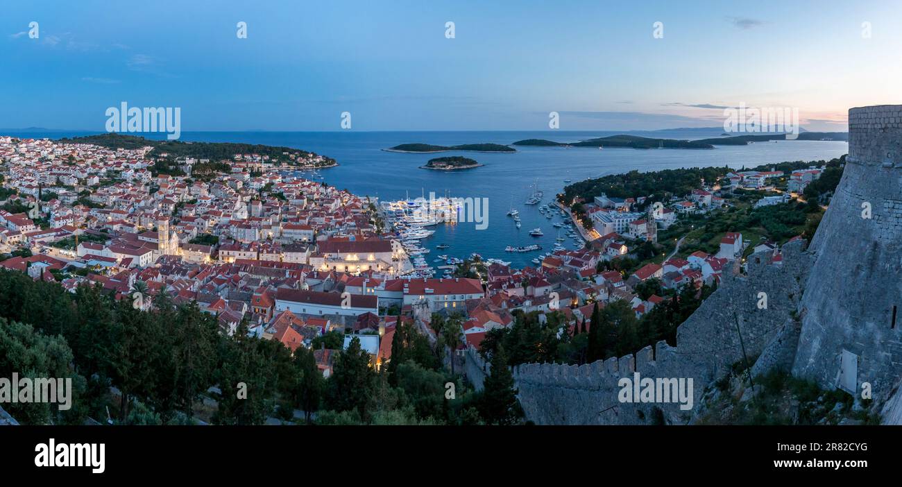 Croatia yacht Dubrovnik to Split Stock Photo