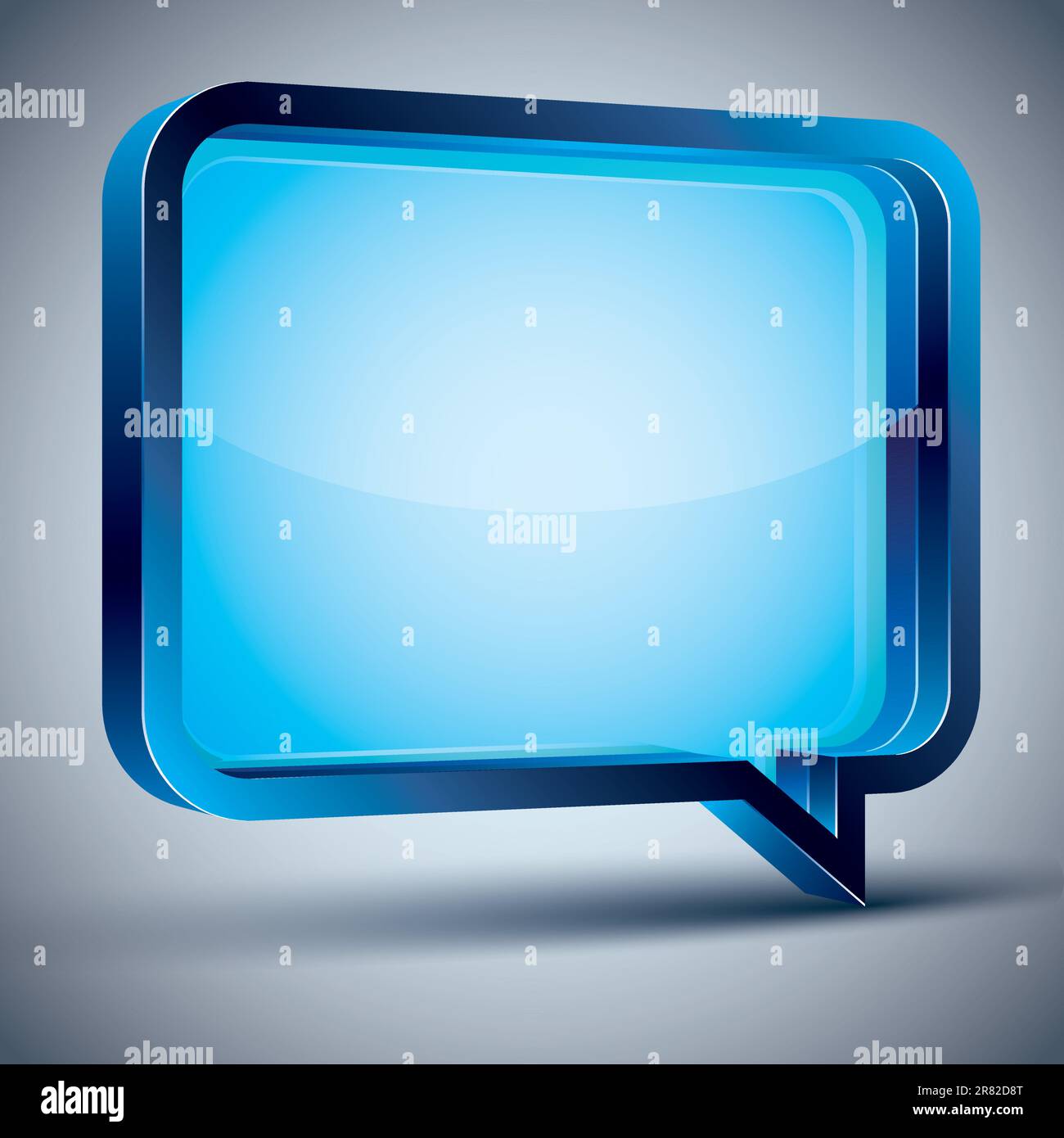 Speech bubble 3d modern style, vector design element. Contain ...