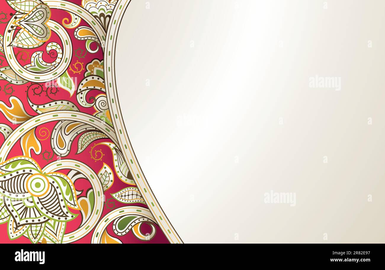 Illustration of abstract floral background Stock Vector Image & Art - Alamy