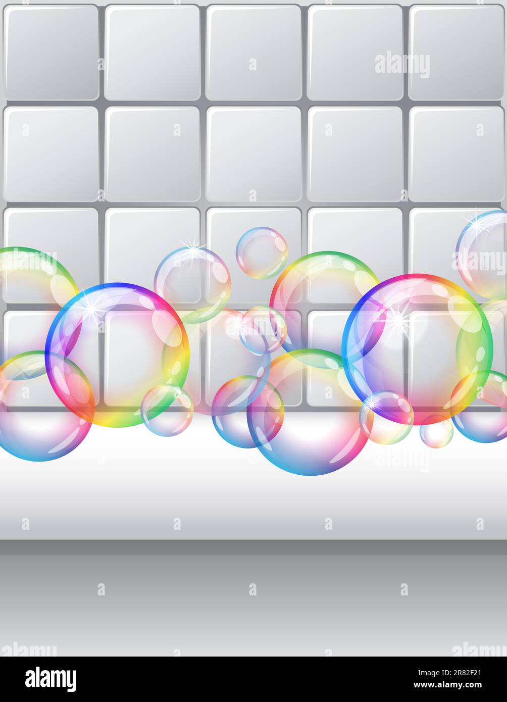 Vector illustration - soap bubbles background. Eps10 vector file ...