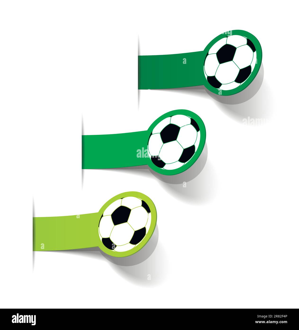 sticker with a picture of a soccer ball Stock Vector Image & Art - Alamy