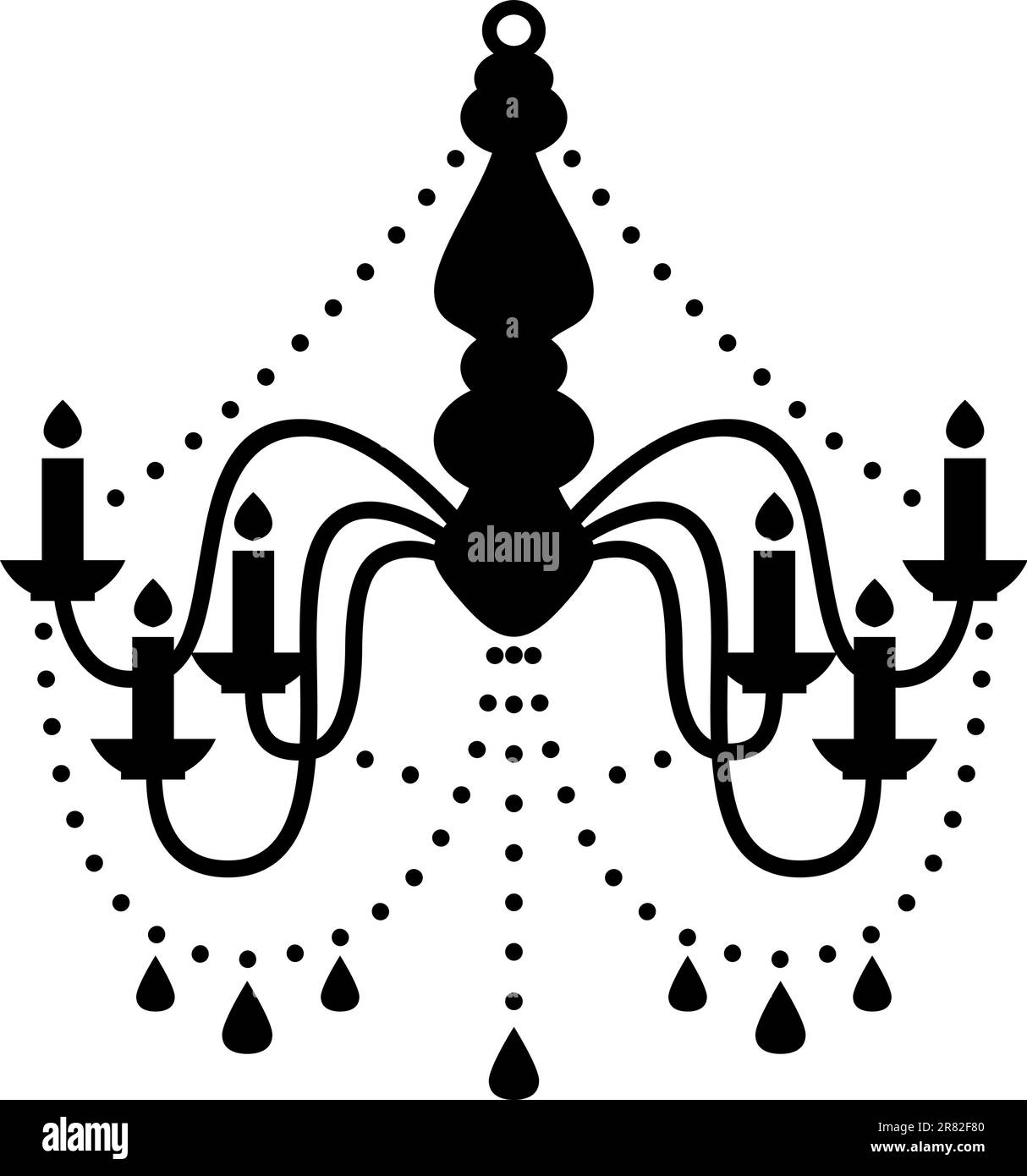 Vintage chandelier. Vector Illustration Stock Vector Image & Art Alamy