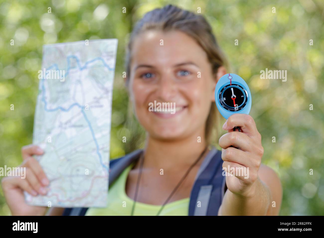Hiker compass wilderness hi-res stock photography and images - Alamy