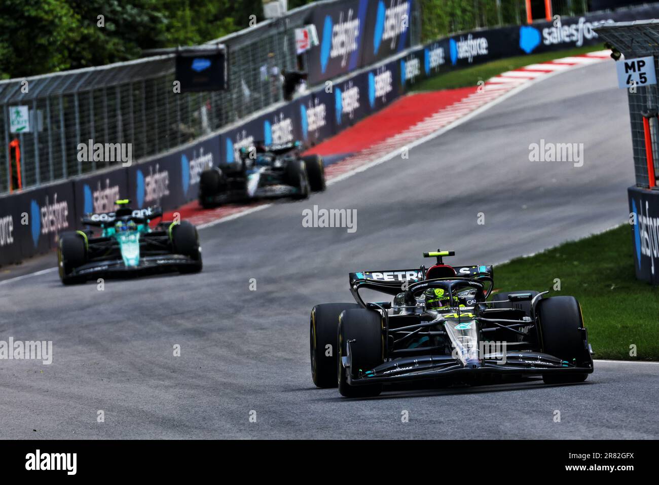 Montreal, Canada. 18th June, 2023. Lewis Hamilton (GBR) Mercedes AMG F1 W14. Formula 1 World Championship, Rd 9, Canadian Grand Prix, Sunday 18th June 2023