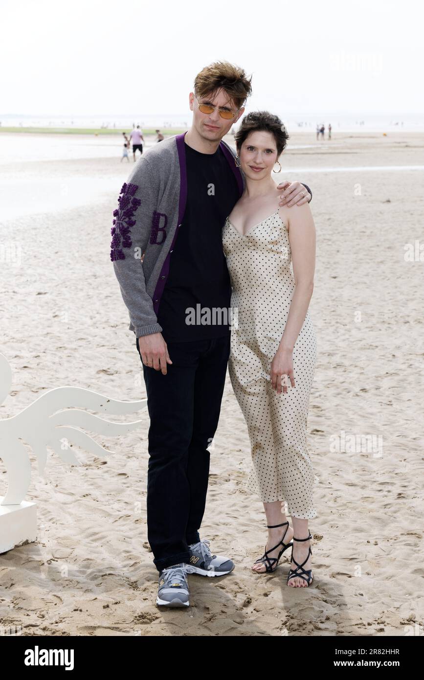 Cabourg, France. 17th June, 2023. Raphaël Quenard and Daphné Patakia