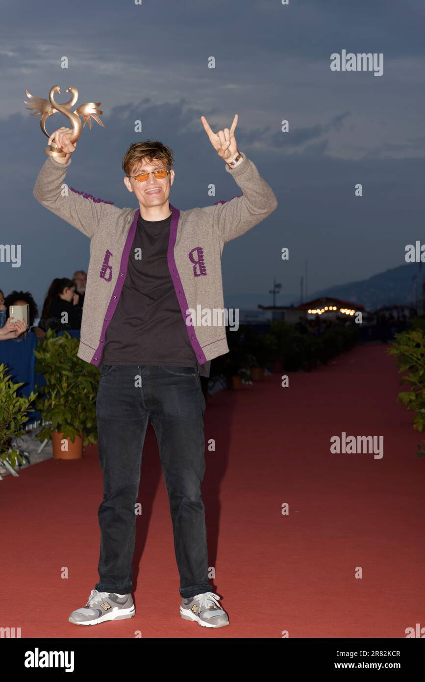 Cabourg, France. 17th June, 2023. Raphael Quenard winner of the Male