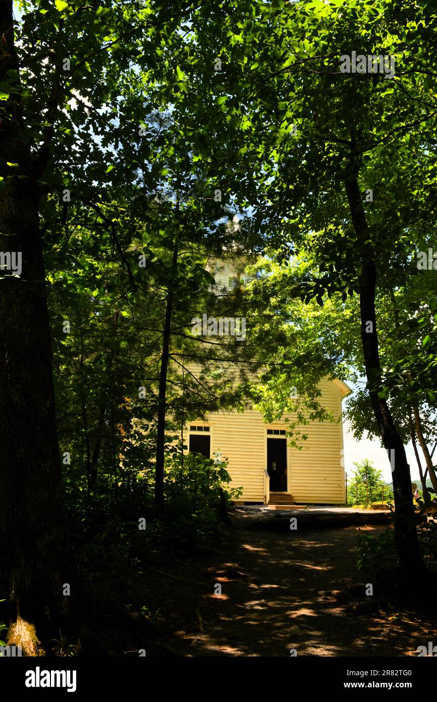The Cades Cove Methodist Church Stock Photo Alamy
