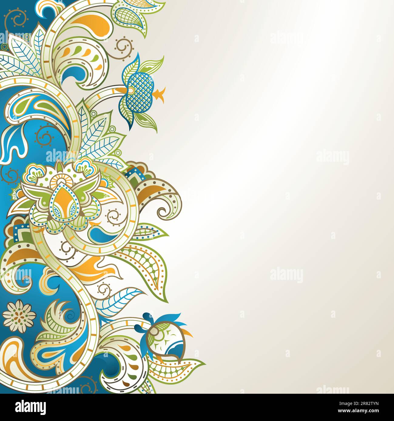 Illustration of abstract floral background Stock Vector Image & Art - Alamy