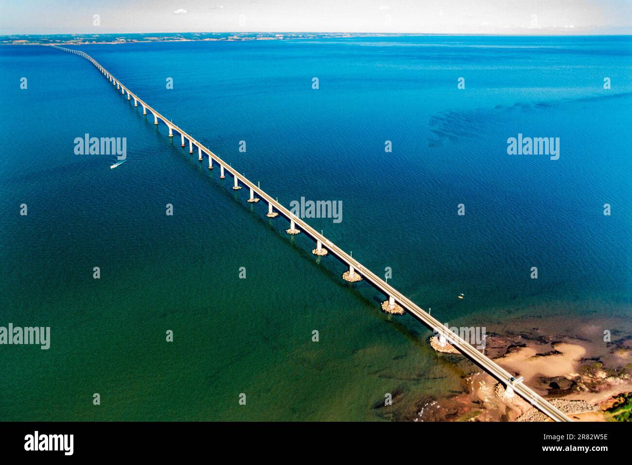 Aerial of Confederation Bridge, PEI, Canada Stock Photo Alamy