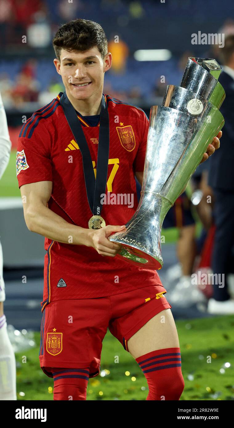 Pass Original + Lanyard Espagne-Croatie UEFA Nations League 2023 Finale Rotterdam