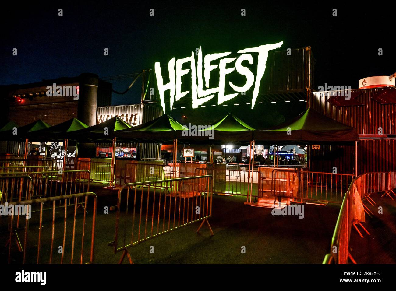 Clisson, France. 18th June, 2023. Jack Black with Tenacious D performing  live on stage during Hellfest Open Air Festival in Clisson, France on June  18, 2023. Photo by Julien Reynaud/APS-Medias/ABACAPRESS.COM Credit: Abaca