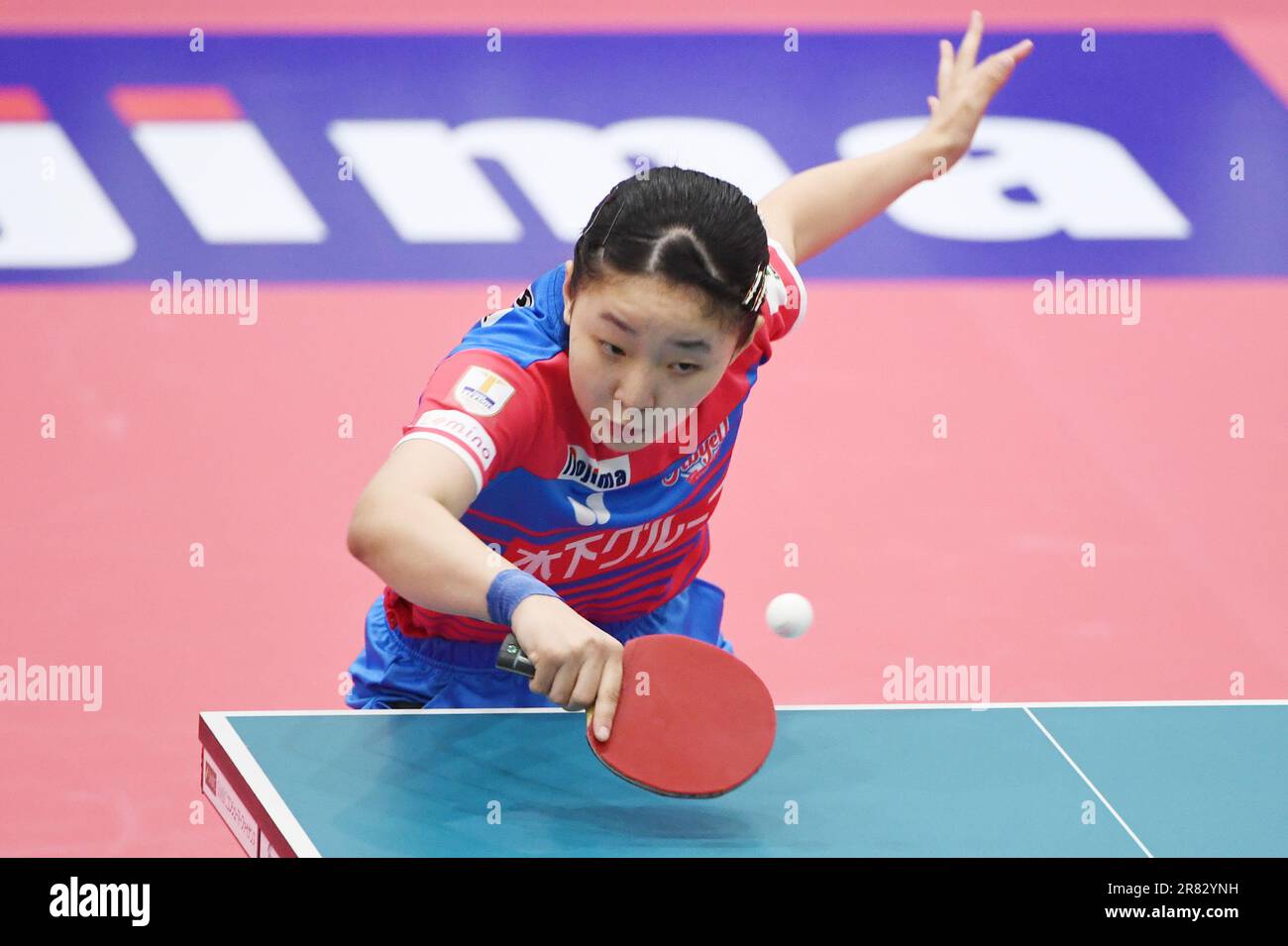 Tokyo, Japan. 18th June, 2023. Miwa Harimoto Table Tennis T.LEAGUE NOJIMA CUP 2023 Women's