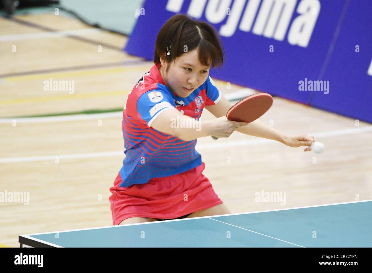 Tokyo, Japan. 18th June, 2023. Miu Hirano Table Tennis T.LEAGUE NOJIMA CUP 2023 Women's