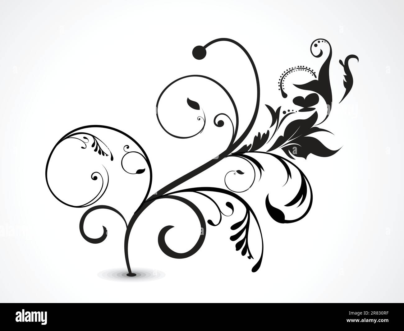 abstract floral vector illustration Stock Vector Image & Art - Alamy