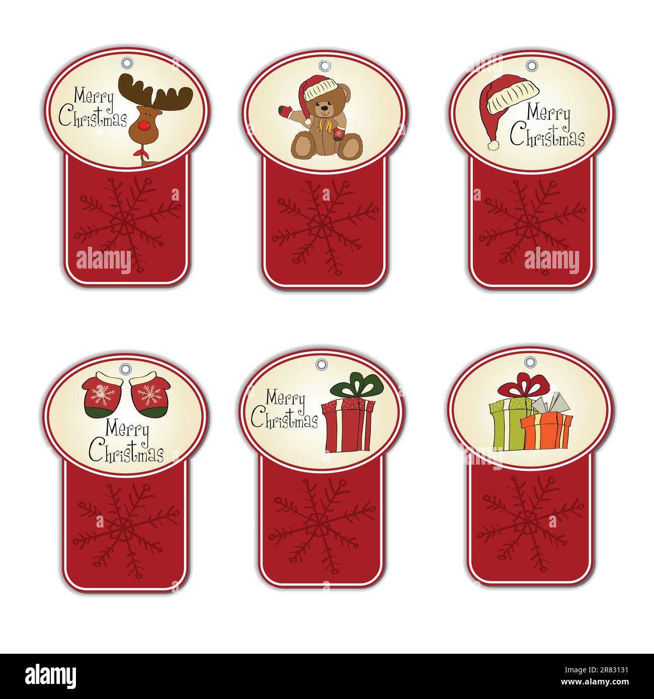 christmas-labels-set-stock-vector-image-art-alamy