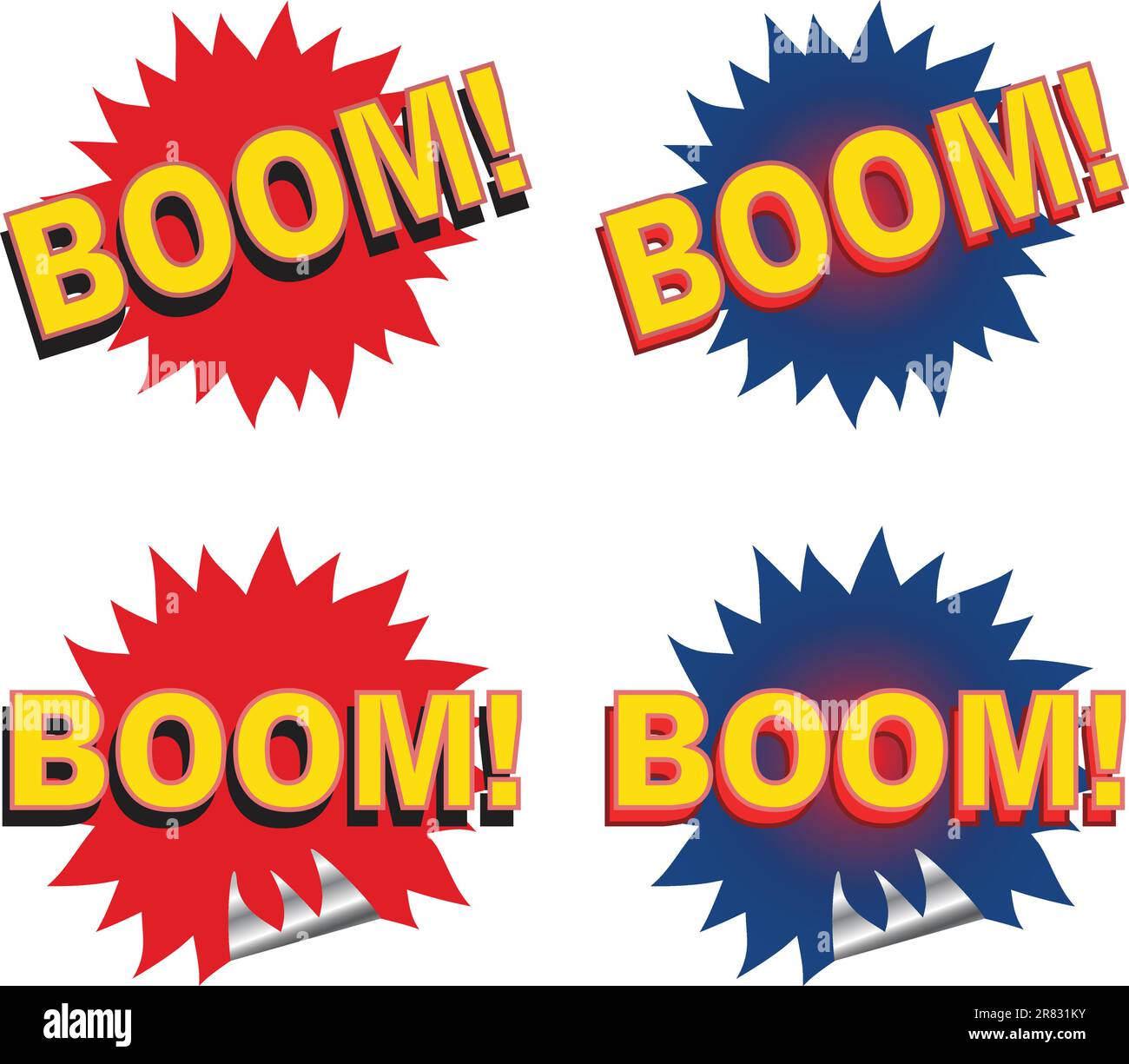 Boom boom word Cut Out Stock Images & Pictures Alamy