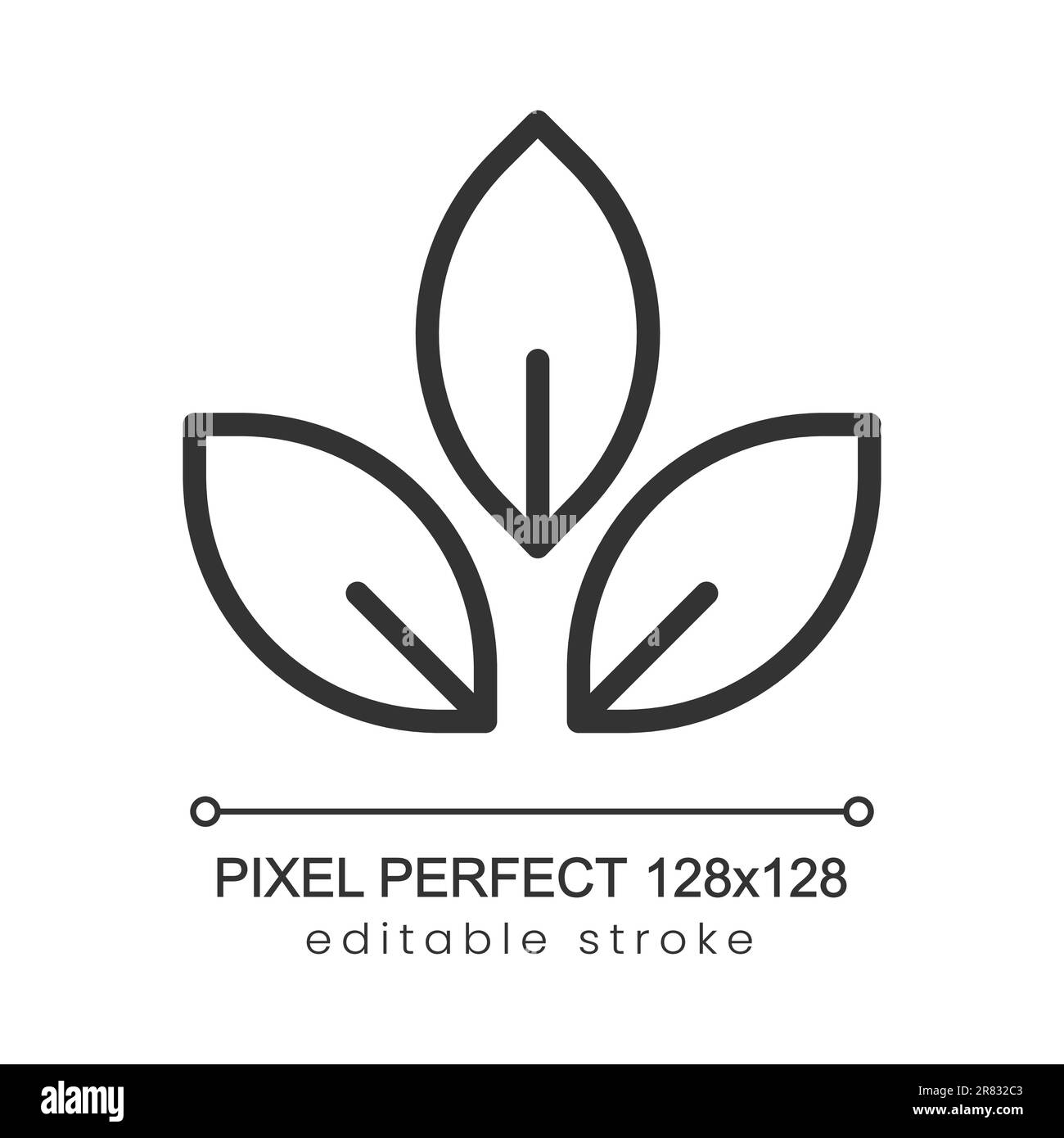 Organic plants pixel perfect linear icon Stock Vector Image & Art - Alamy
