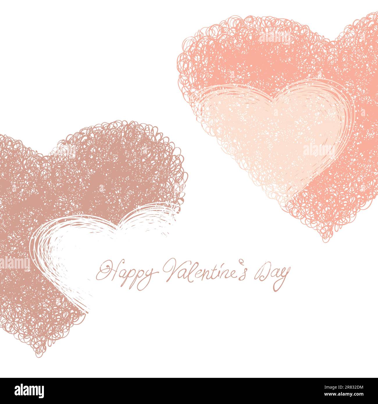 Happy Valentines Day card, vector Stock Vector Image & Art - Alamy