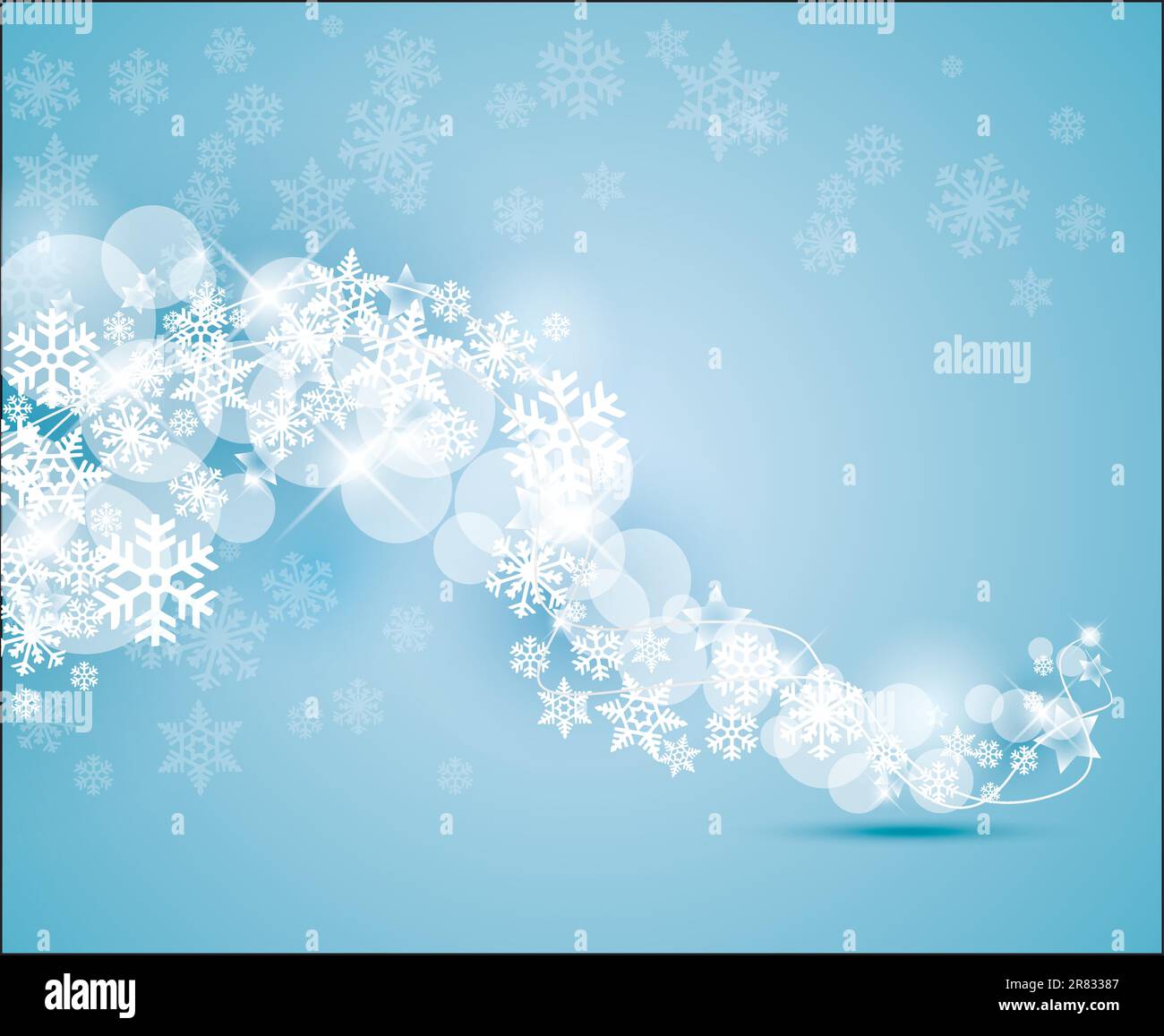 winter background with snowflakes swirling Stock Vector Image & Art - Alamy