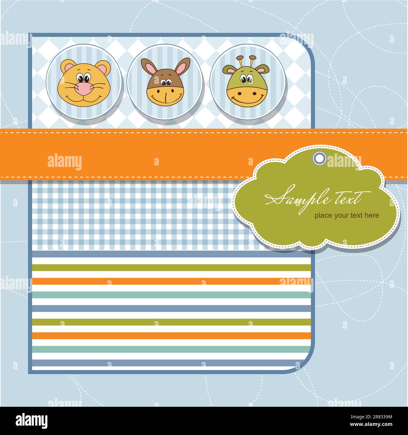 baby shower card Stock Vector Image & Art - Alamy