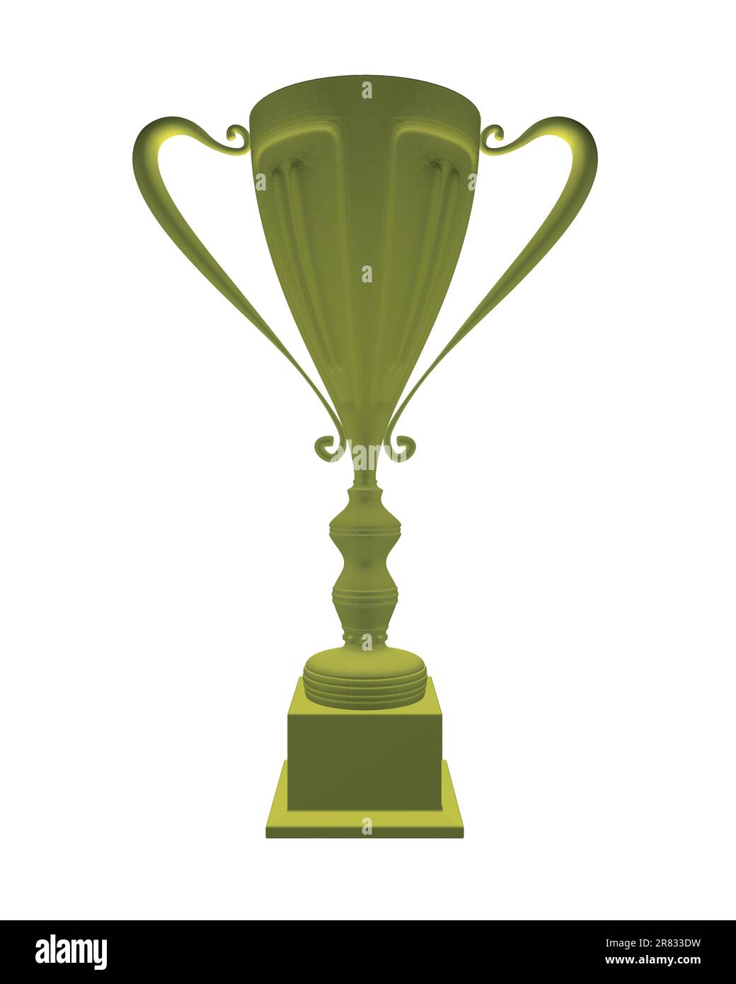 Polygonal Trophy cup. Winner's trophy icon vector is a symbol of